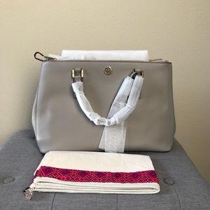 TORY BURCH ROBINSON DOUBLE ZIP TOTE HADNBAG